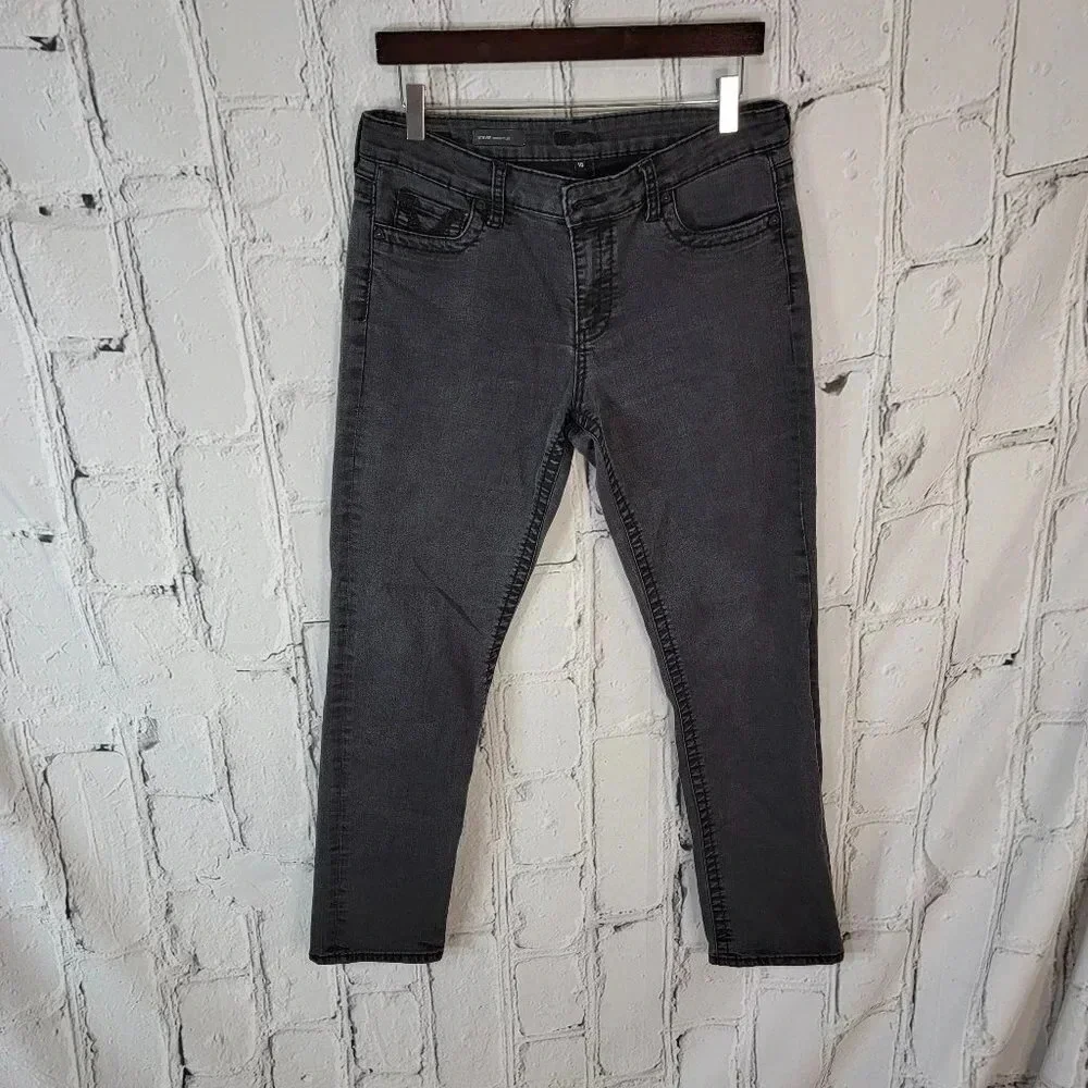 Kut FROM THE KLOTH Womens Black Straight Leg Jeans Casual Denim Everyday Wear 10